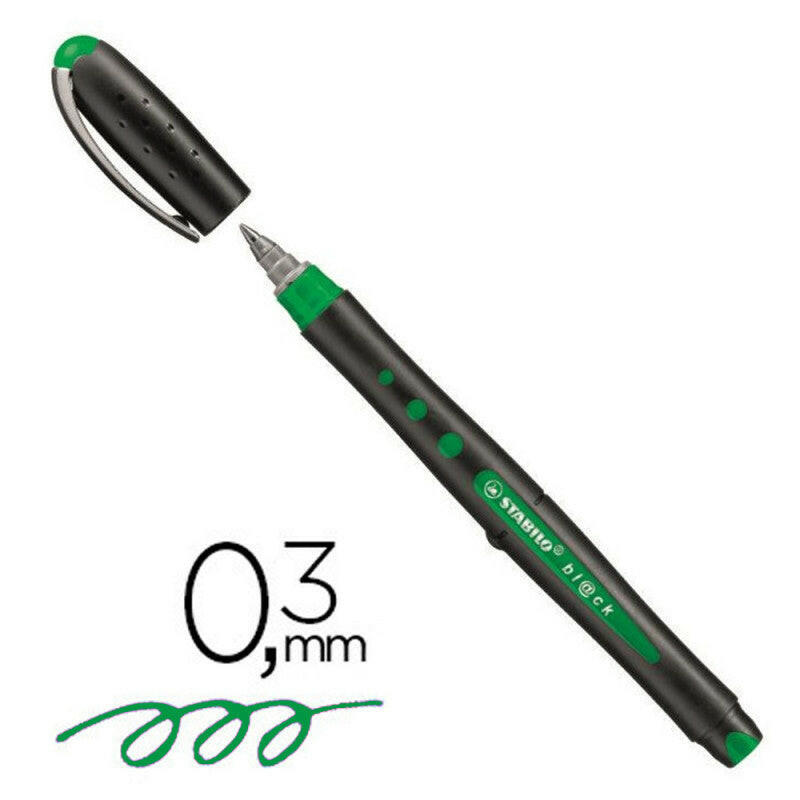 Stylo Black fin 0.3mm Vert - Stabilo.
