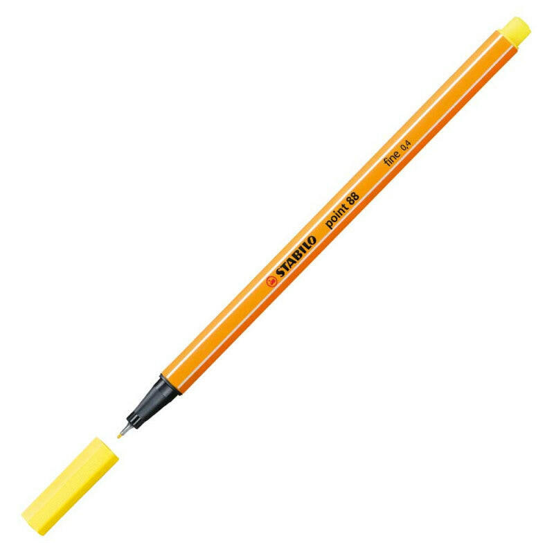 Stylo Stabilo Point 88 – Jaune Citron Réf 88/24.