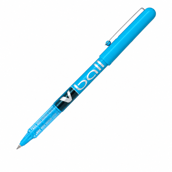 STYLO GEL V-BALL ROLLER 0.5MM BLEU CIEL PILOT
