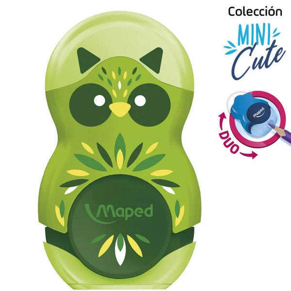 Maped - Taille-Crayon et Gomme Loopy Mini Cute.