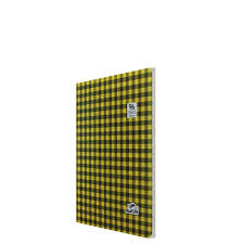 CAHIER PIQURE 96P PM CP ECHEQUIER JAUNE 60G ALADIN