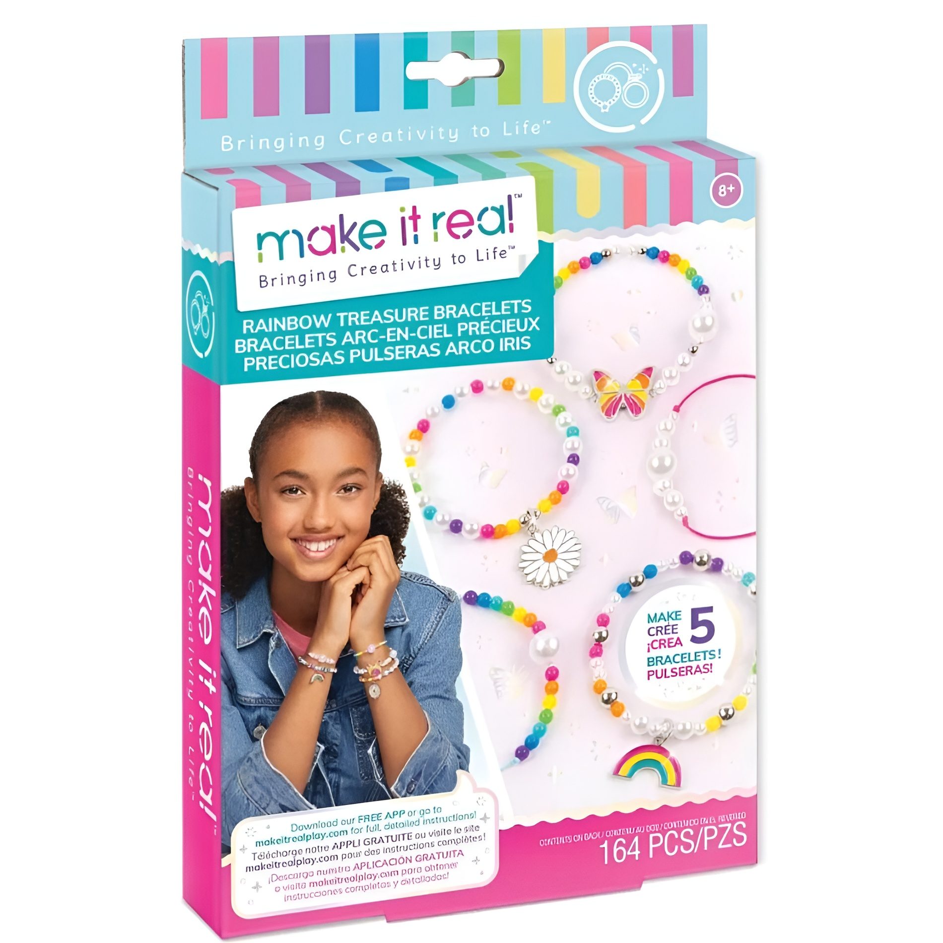 Rainbow Treasure Bracelets – Kit Créatif.