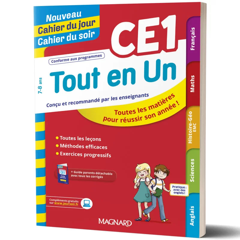 Tout en Un CE1 - Cahier du jour Cahier du soir.