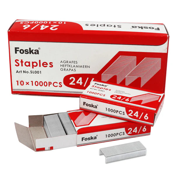 FOSKA - 24/6 Agraphes Pack of 1000.