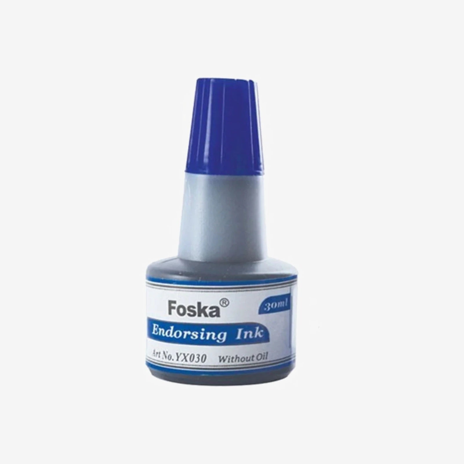 Encre à Tampon Foska 30ml Ref YX030 Bleu.